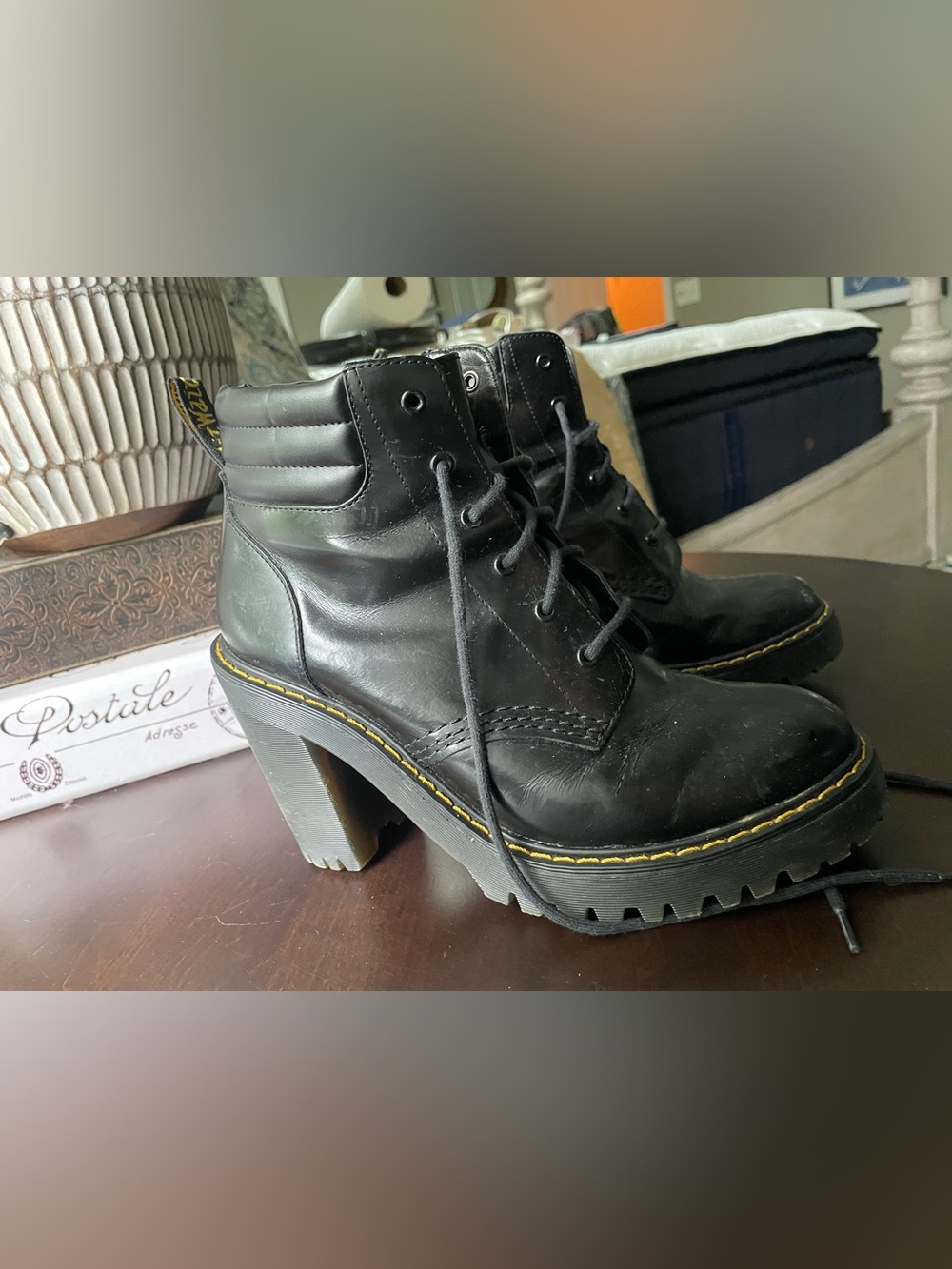 Black Platform dr martins